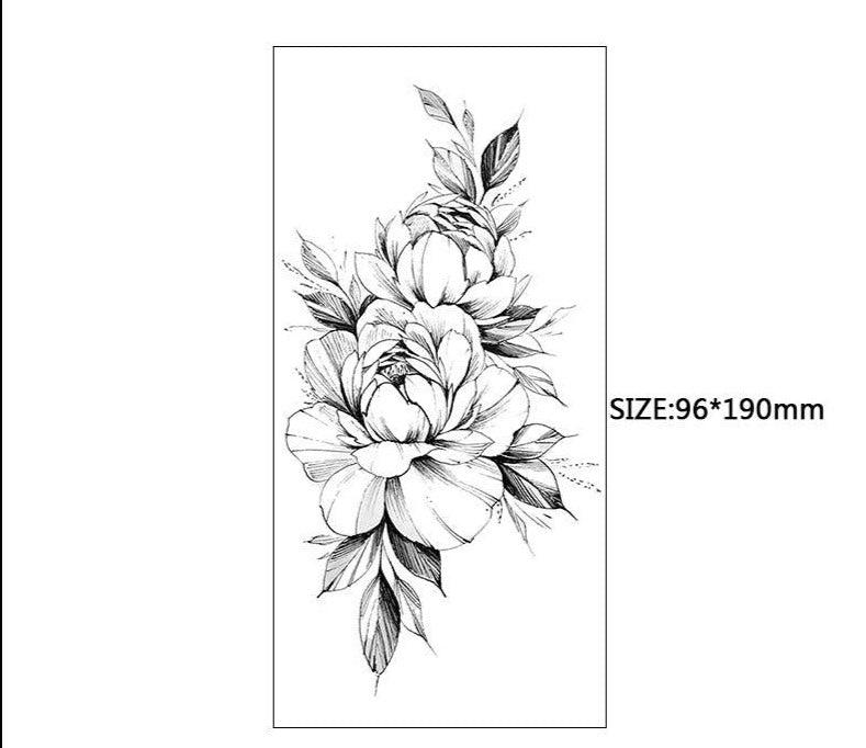 Peony Temporary Tattoo No.2