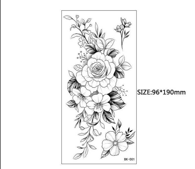 Peony Temporary Tattoo No.1