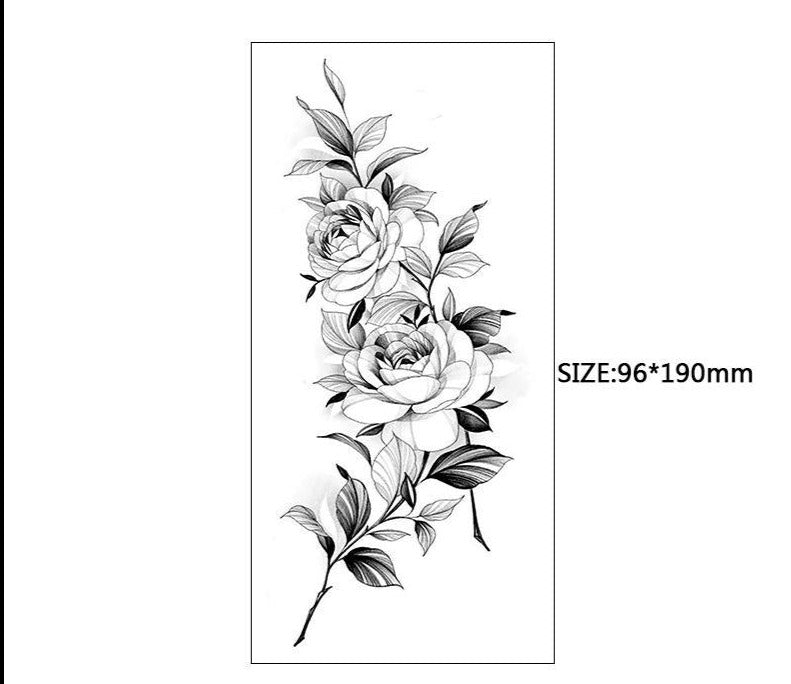 Peony Temporary Tattoo No.3