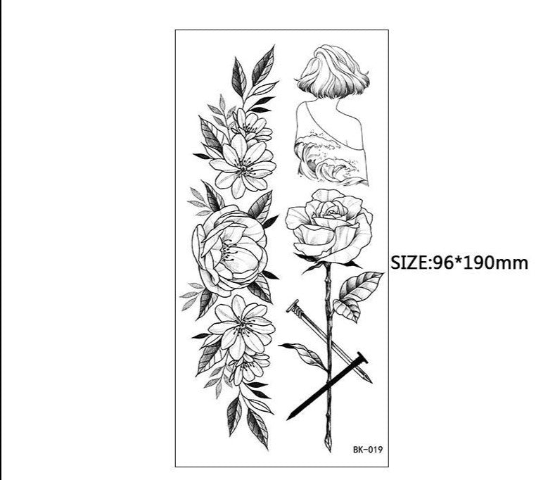 Ocean Girl Temporary Tattoo