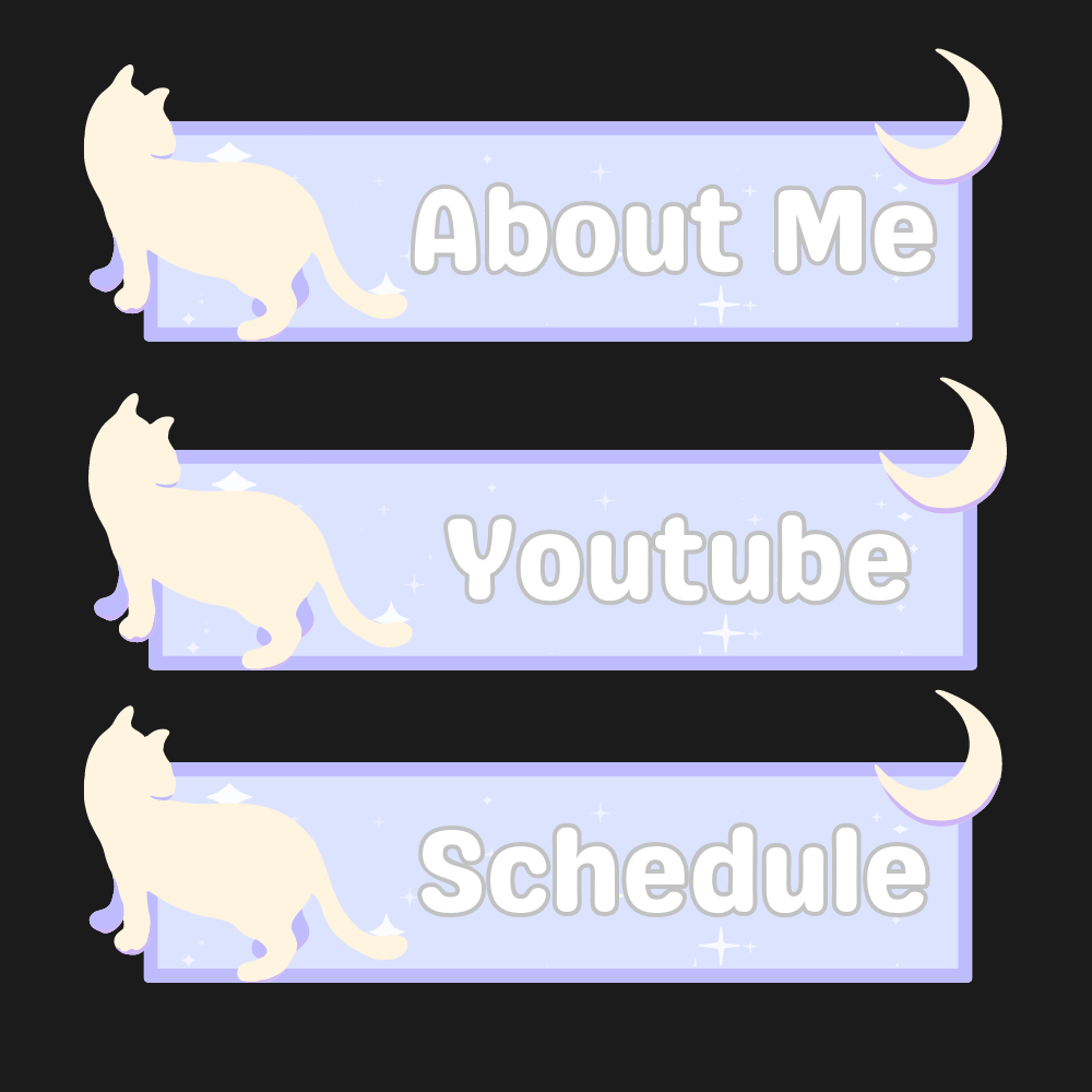 [FREE] Lo-Fi Cat Twitch Panels