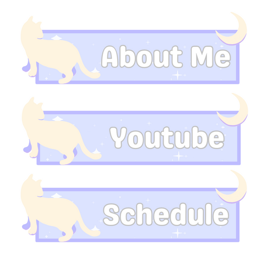 [FREE] Lo-Fi Cat Twitch Panels
